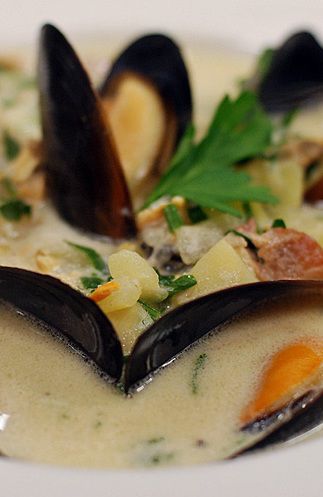Клэм-чаудер – суп из морепродуктов